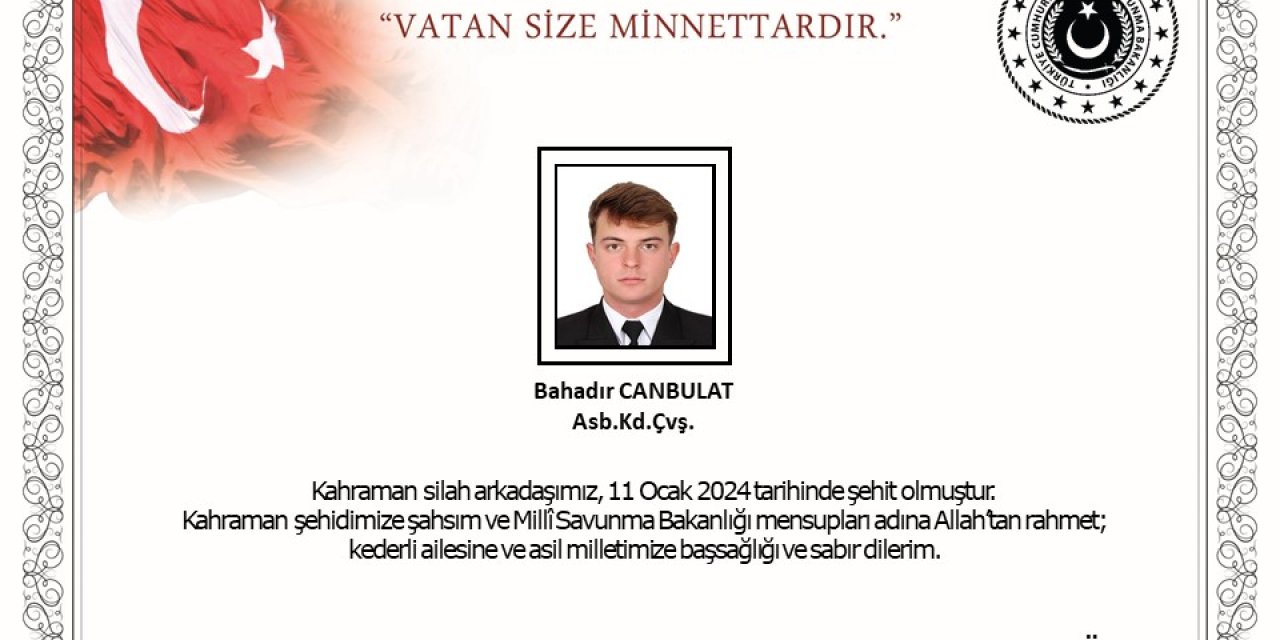 Msb: Dalış Eğitiminde Rahatsızlanan Astsubay Şehit Oldu