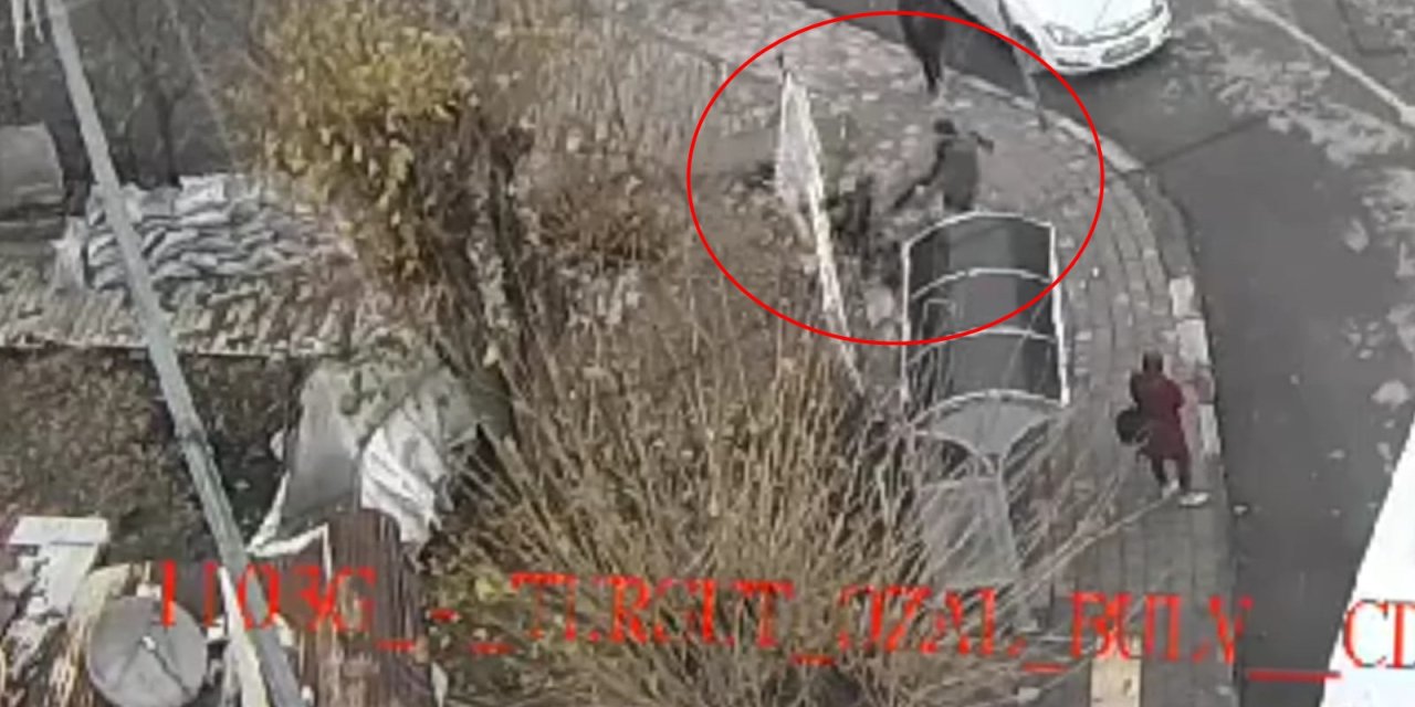 İki Öğretmenin Sokaktaki Tekme Ve Yumruklu Kavgası Kamerada