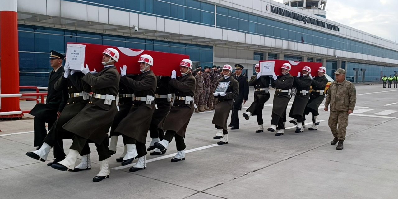 Kahramanmaraşlı 2 Şehidin Cenazeleri, Memleketlerine Getirildi