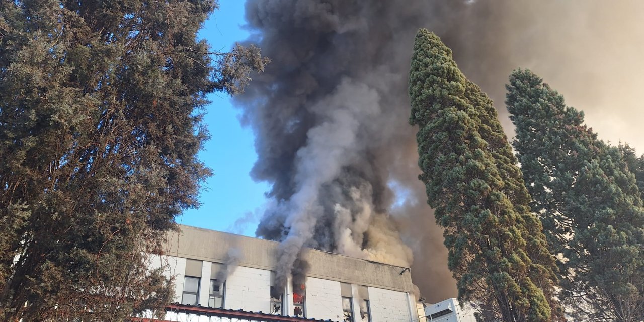 Ankara'da Fabrikada Yangın