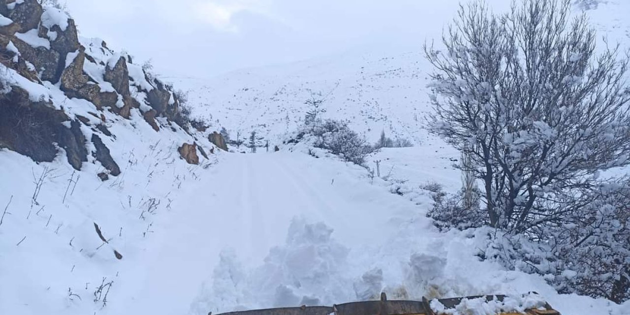 Sason'da 7 Köy İle 23 Mezra Yolu, Kardan Kapandı