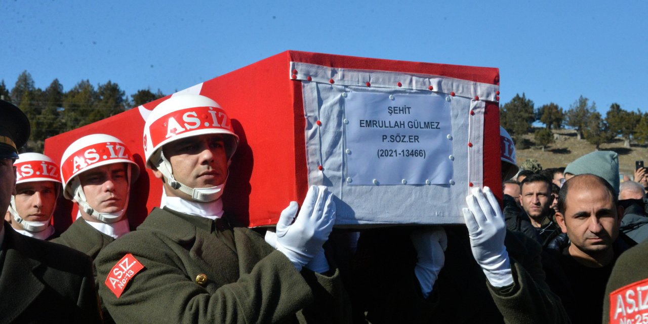 Şehit Emrullah Gülmez, Son Yolculuğuna Uğurlandı