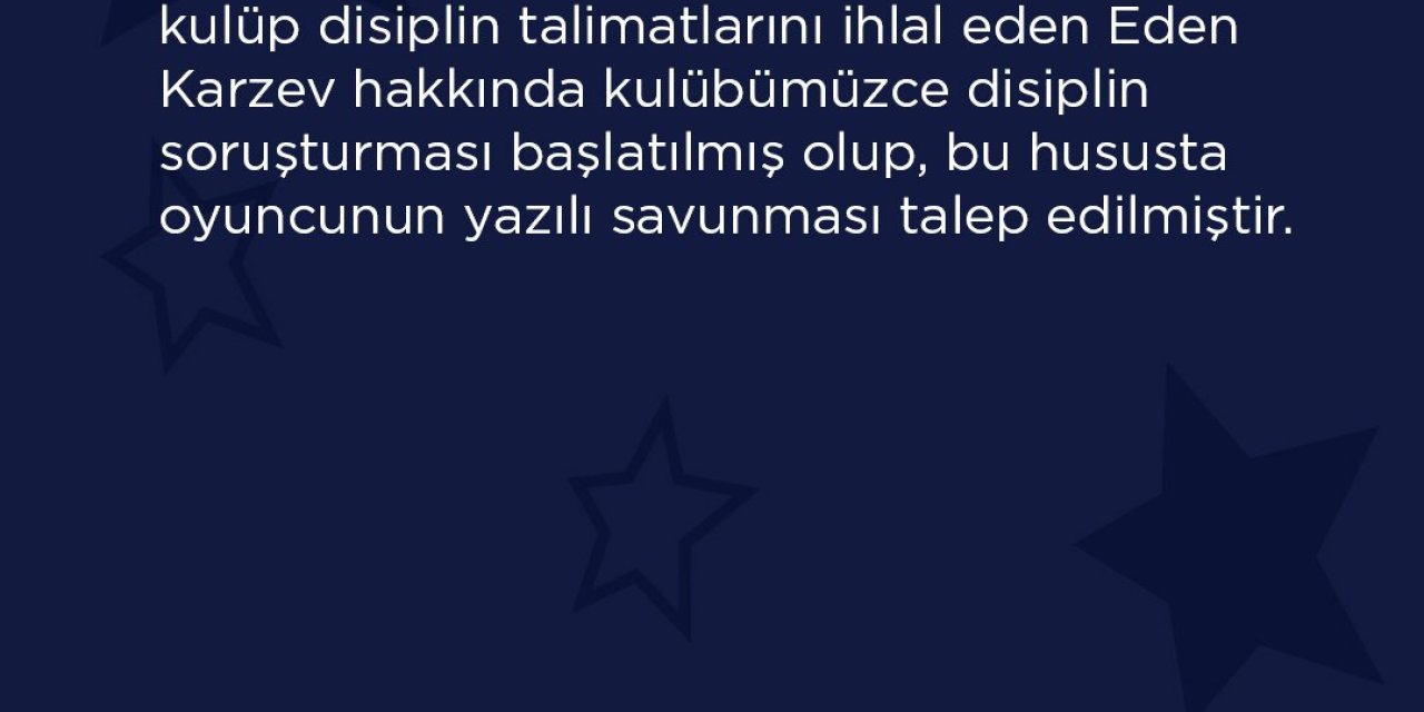 Başakşehir'den Karzev'e Soruşturma