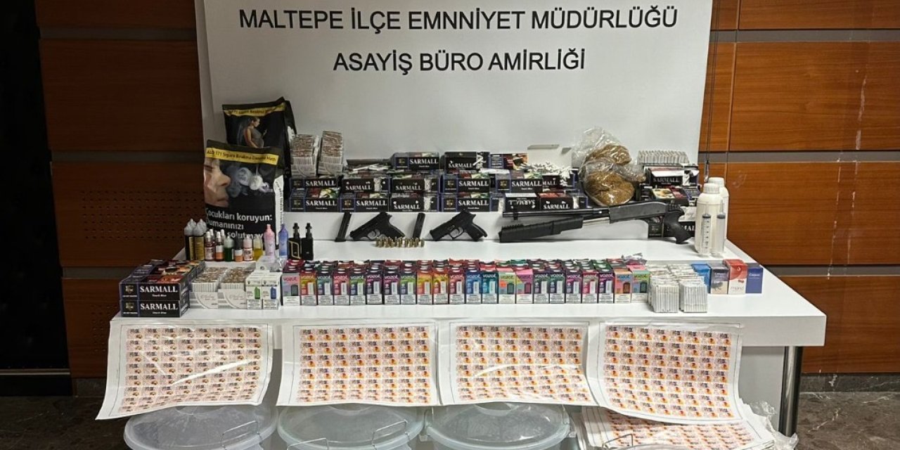 Maltepe'de Kaçak Sigara Operasyonu: 3 Gözaltı