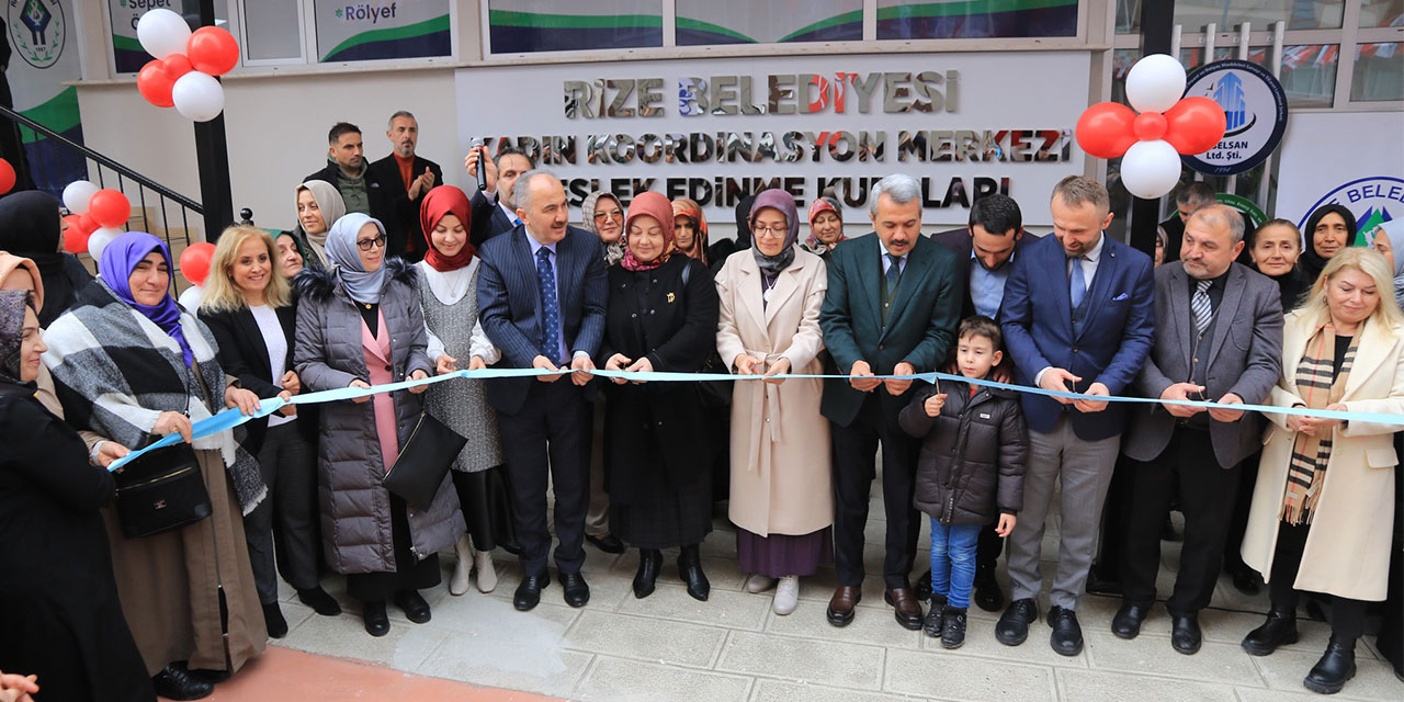 Rize’de Kadın Koordinasyon Merkezi Meslek Edinme Kursu Hizmete Başladı