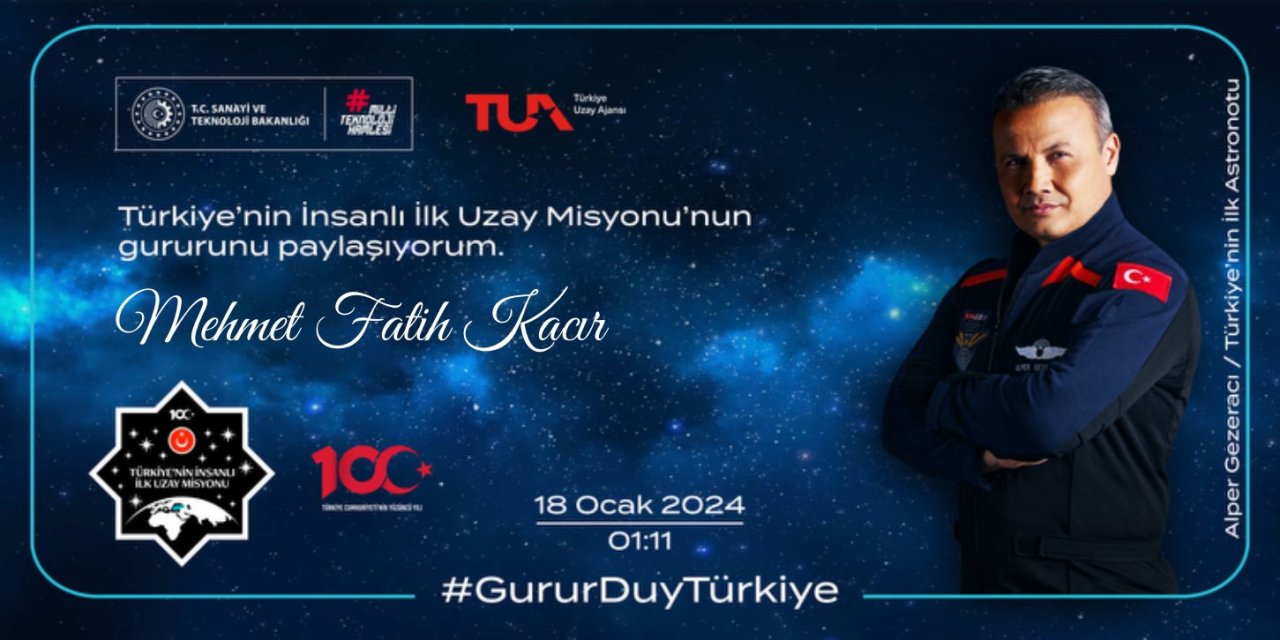 Türkiye'nin Uzay Yolculuğu İçin 'Uzay Hatıra Bileti'