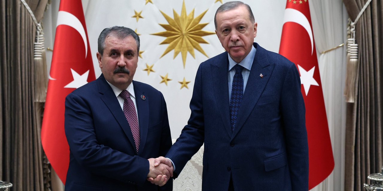 Cumhurbaşkanı Erdoğan,  Bbp Genel Başkanı Destici'yi Kabul Etti