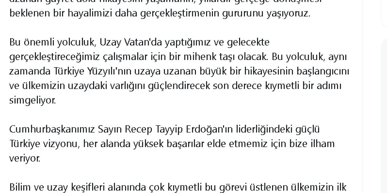 Fahrettin Altun'dan, 'Alper Gezeravcı' Paylaşımı
