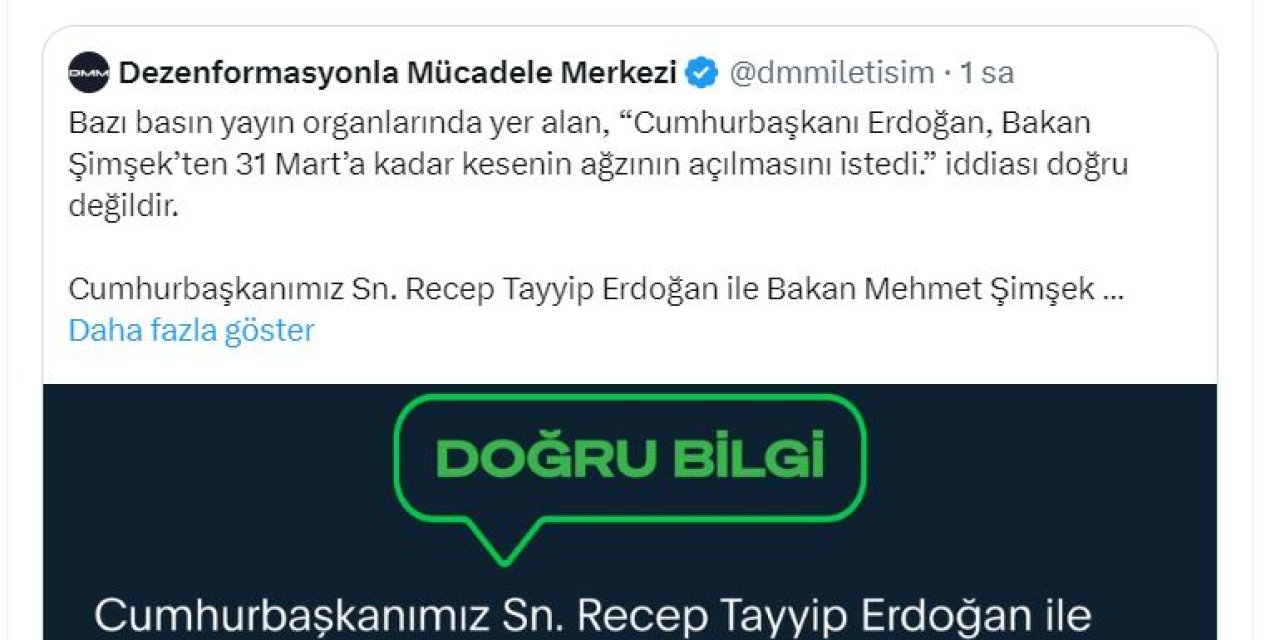 Bakan Şimşek: Seçim Ekonomisi İddiaları Gerçeği Yansıtmıyor