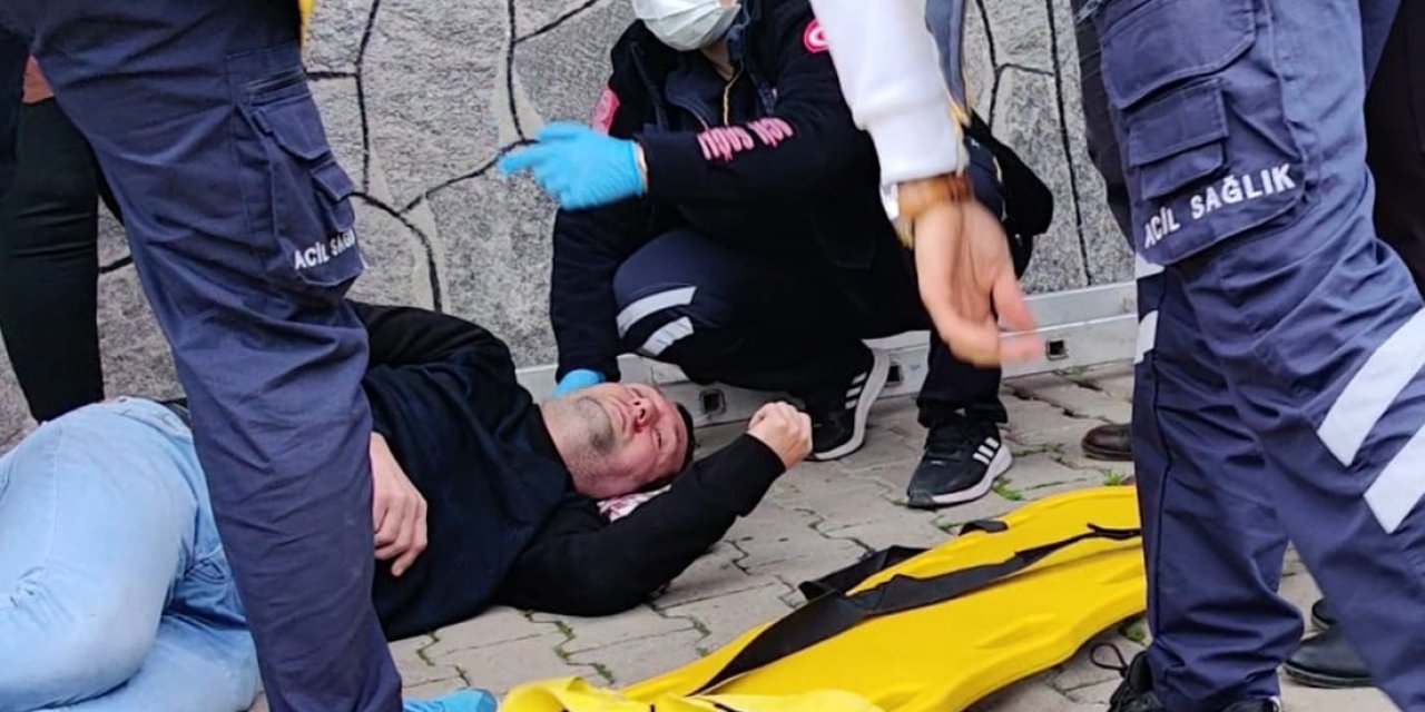 Çay Ocağının Çatısını Onarırken, 3 Metreden Düşerek Yaralandı