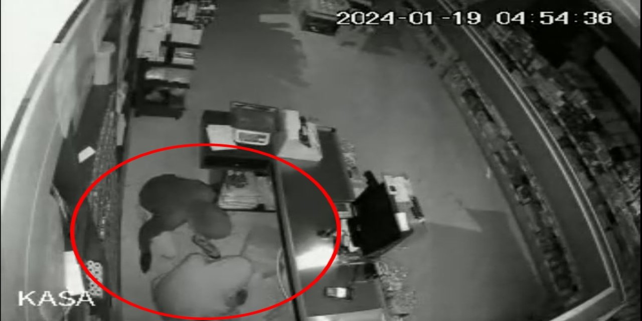 Mardin'de Marketten Hırsızlık Kamerada