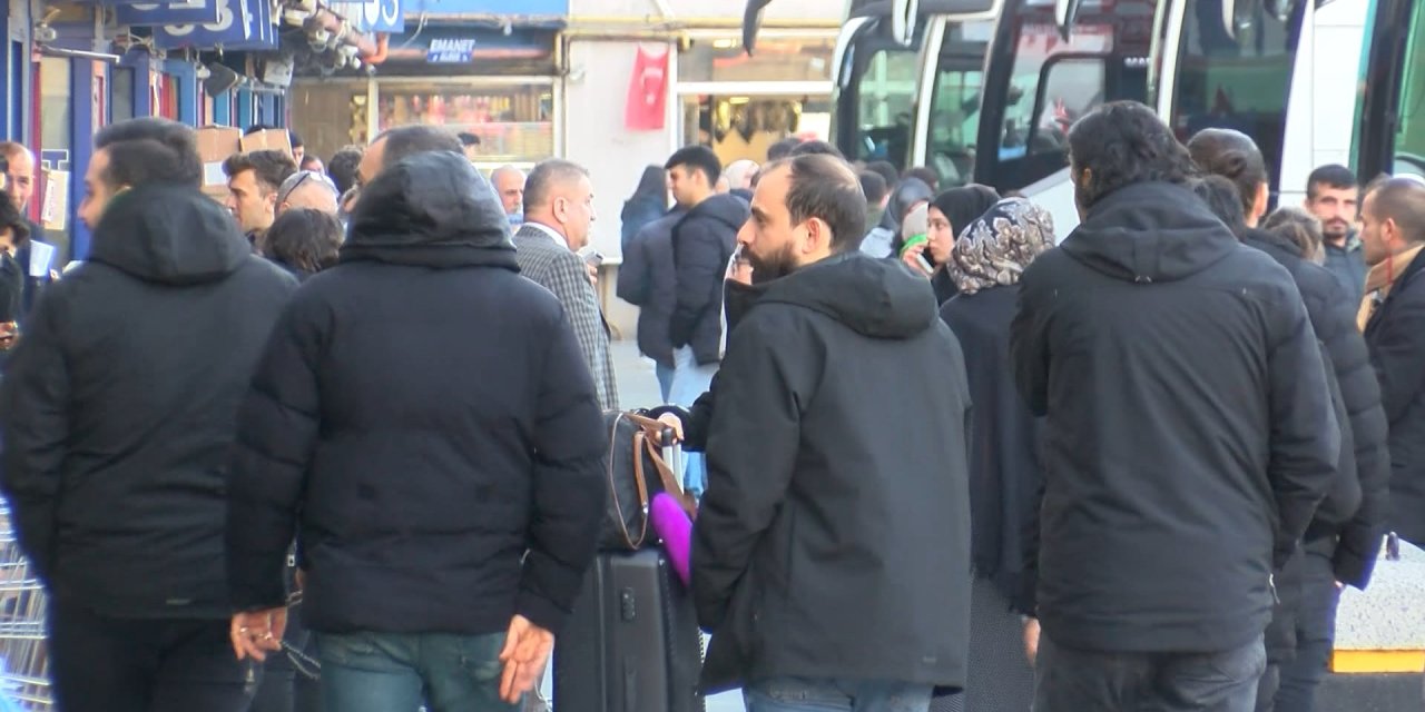 Otogarda Yarıyıl Tatili Yoğunluğu