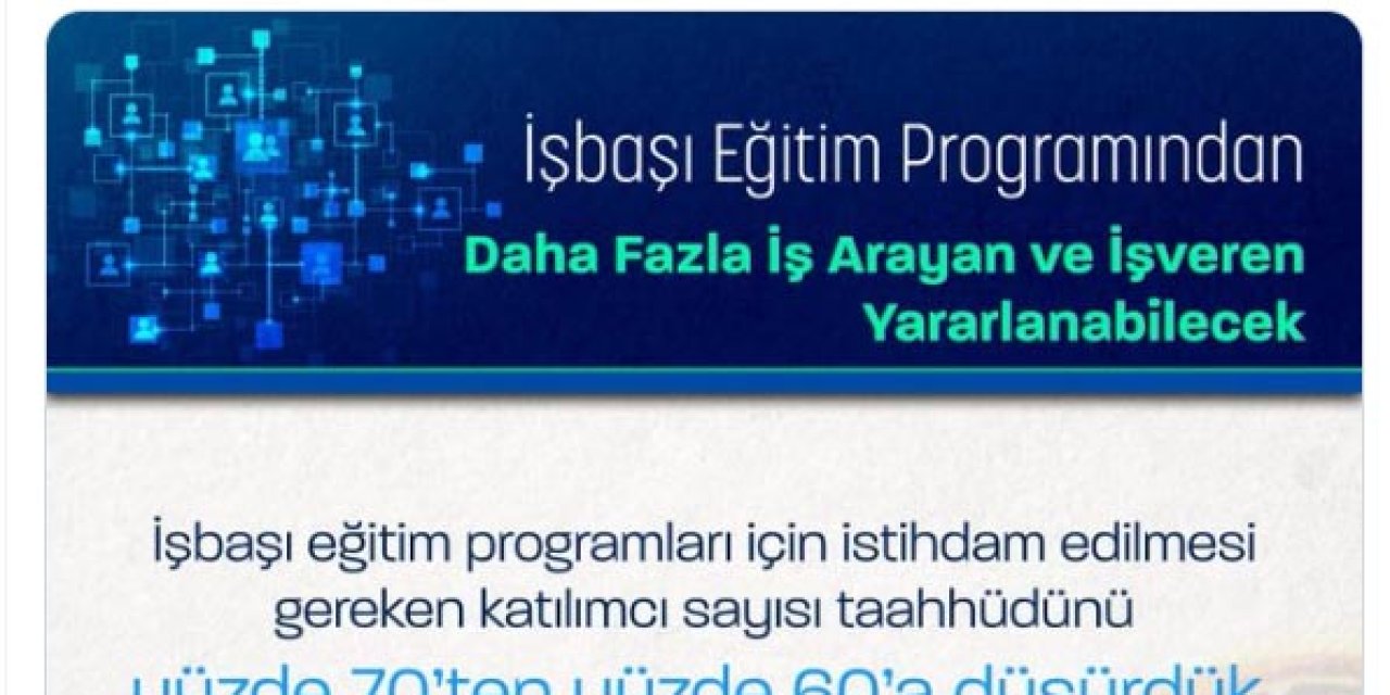 Bakan Işıkhan: İşbaşı Eğitimde Katılımcı Taahhüdünü Yüzde 60'a Düşürdük