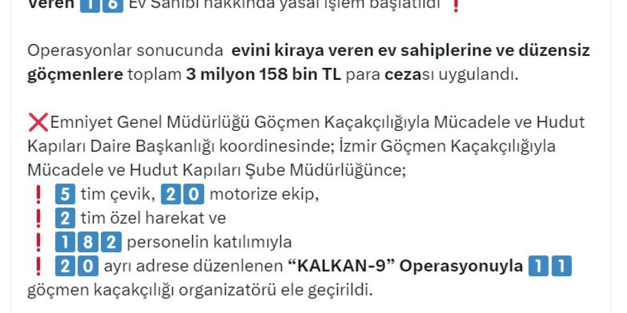 İzmir'de 11 Göçmen Kaçakçısı Ve 92 Düzensiz Göçmen Yakalandı
