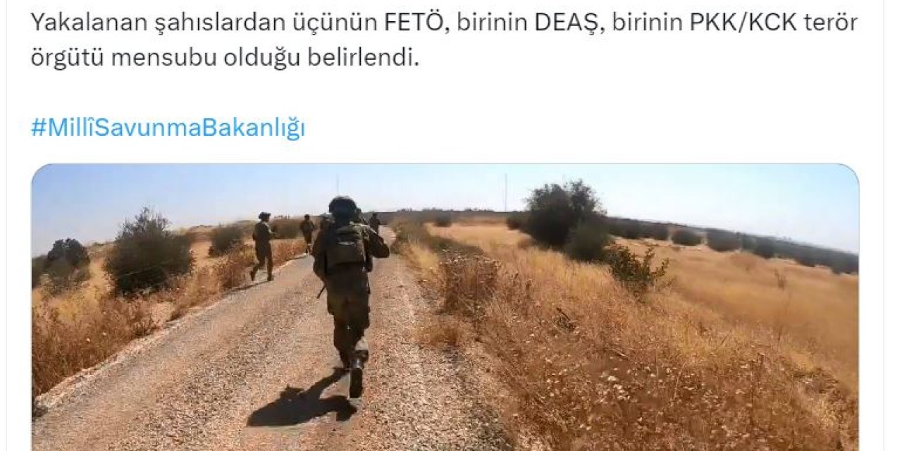 Msb: Hudutlarda 5'i Terör Örgütü Mensubu 14 Kişi Yakalandı