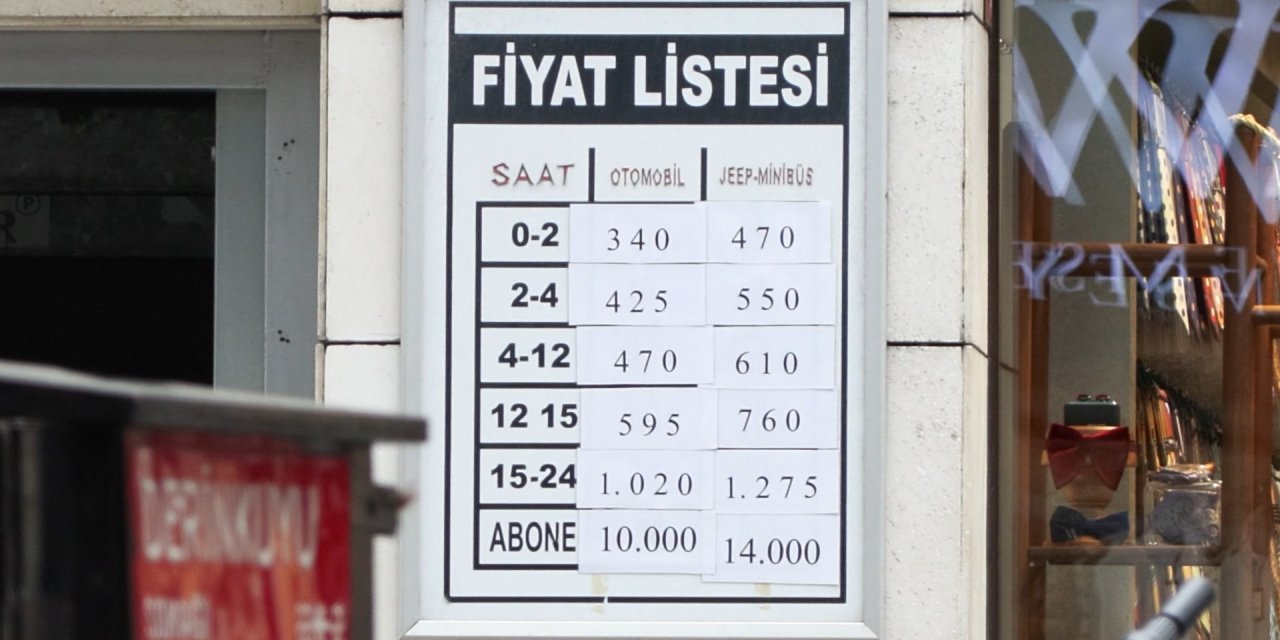 İstanbul'da Tepki Çeken Otopark Ücretleri