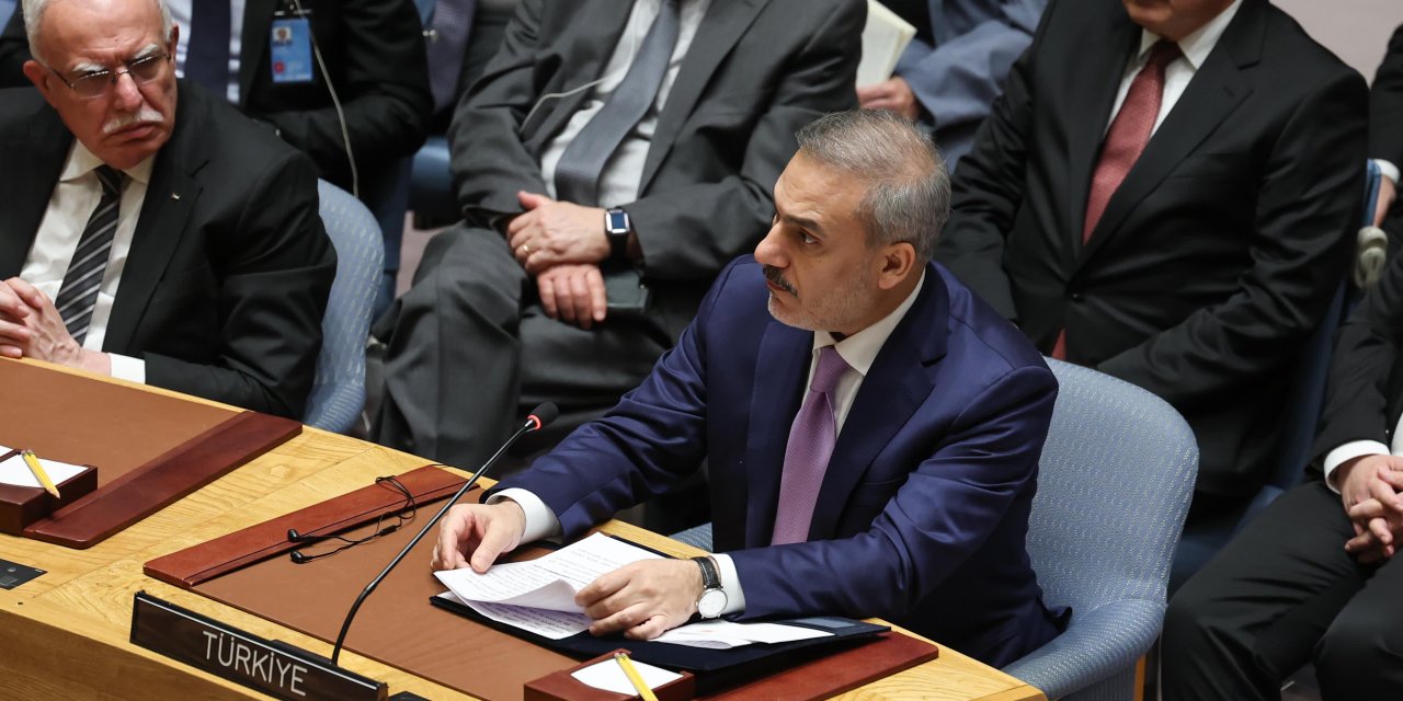 Bakan Fidan, Bm Güvenlik Konseyi Filistin Oturumunda Konuştu
