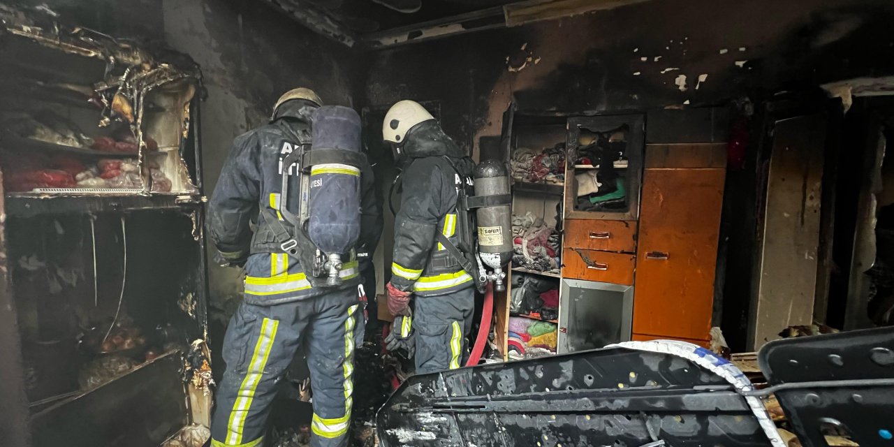 Yangına Uykuda Yakalanan Anne-oğul, Son Anda Kurtuldu