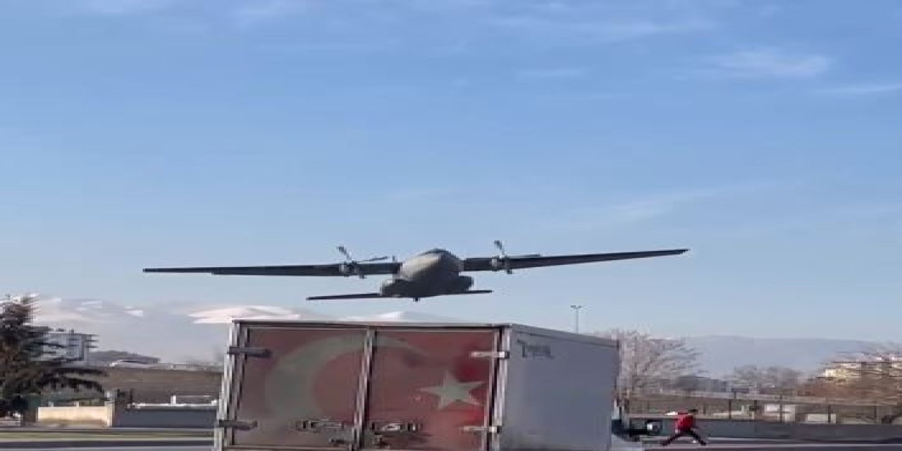 Kayseri'de Arızalanan Askeri Uçak, Zorunlu İniş Yaptı