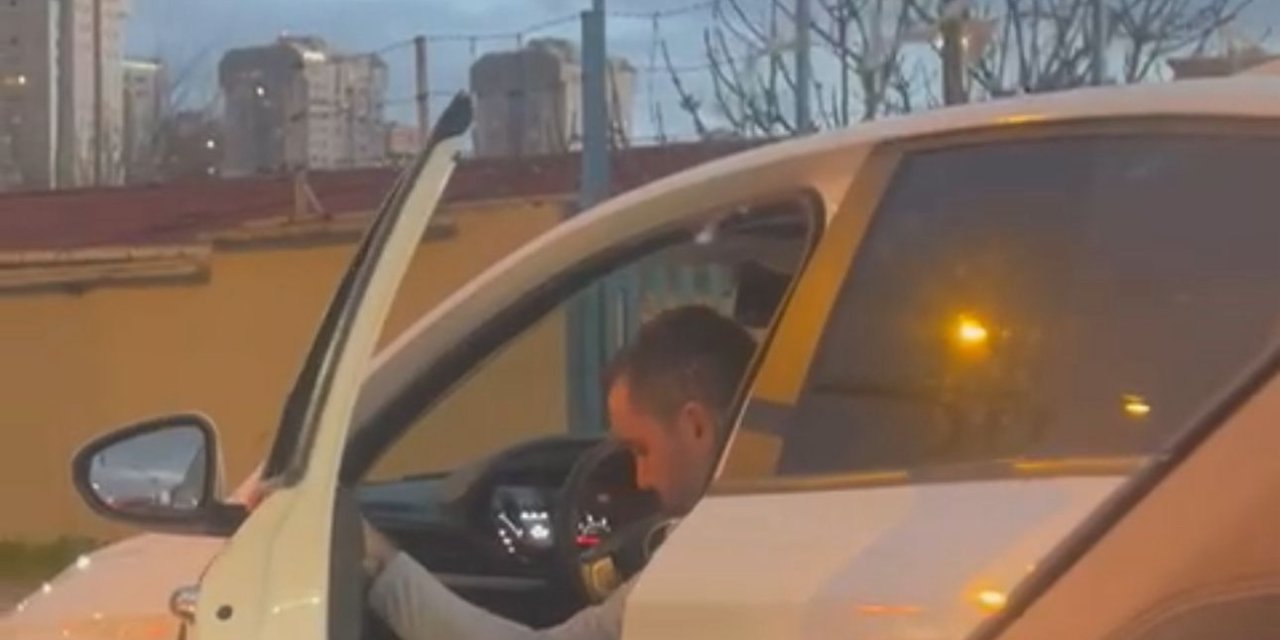 Ataşehir'de Tartıştığı Sürücüyü Tehdit Edip Çocuğuna Küfür Eden Saldırgan  Yakalandı