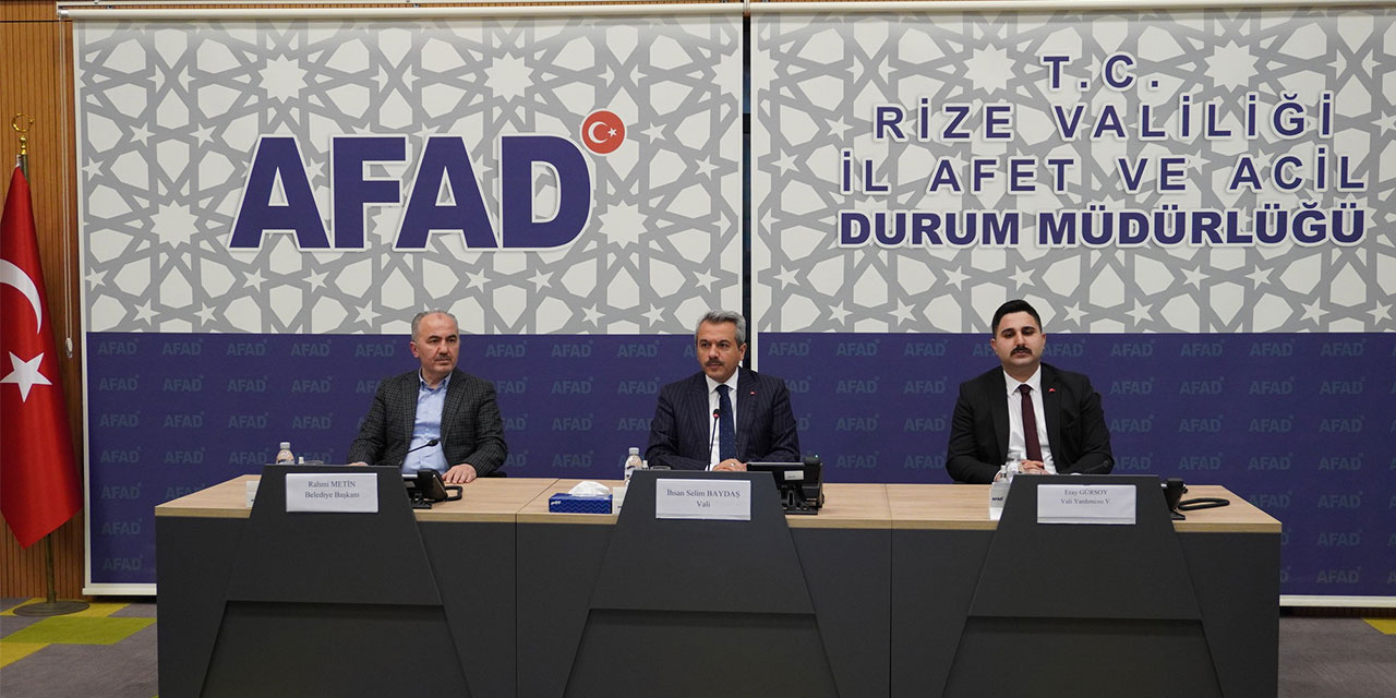 Rize'de İl Koordinasyon Kurulu Toplantısı Yapıldı