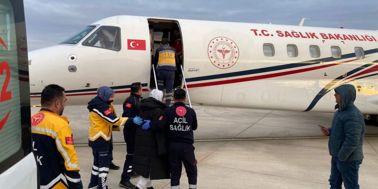 Ambulans Uçak, Karaciğer Hastası Kadın İçin Havalandı
