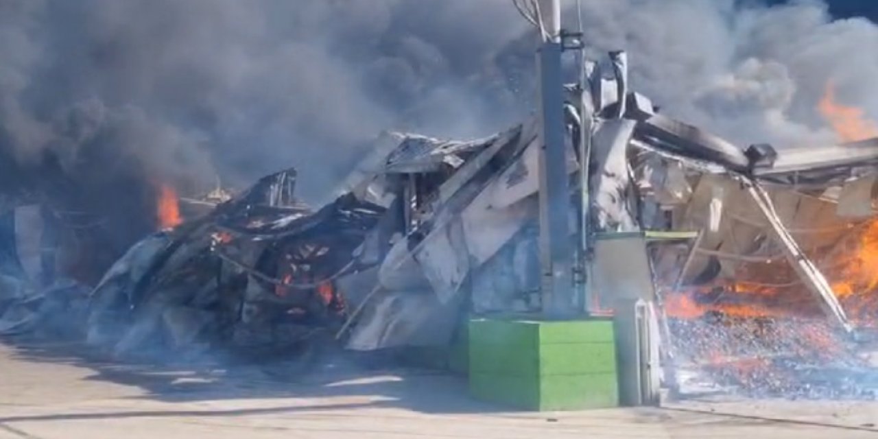 Mersin’de Narenciye Paketleme Tesisinde Yangın