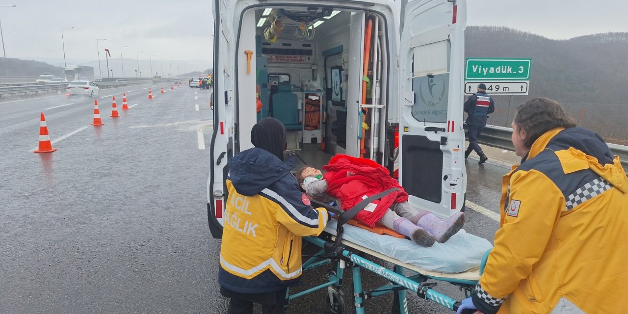 Kuzey Marmara Otoyolu'nda Zincirleme Kaza: 5 Yaralı