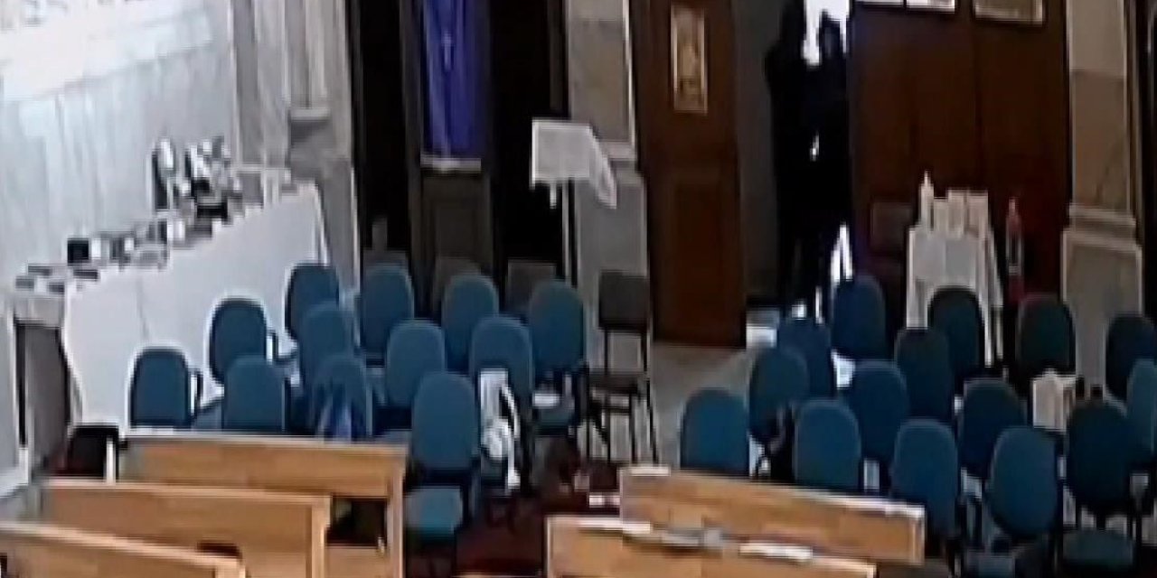 Sarıyer'de Kilisedeki Silahlı Saldırı Kamerada