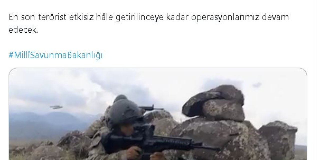 Msb: Suriye'nin Kuzeyinde 2 Terörist Etkisiz Hale Getirildi