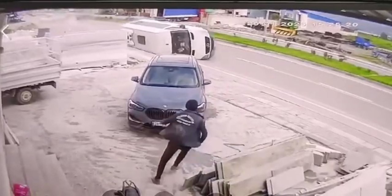 Hatay'da 1 Kişinin Öldüğü, 7 Kişinin Yaralandığı Kaza Kamerada