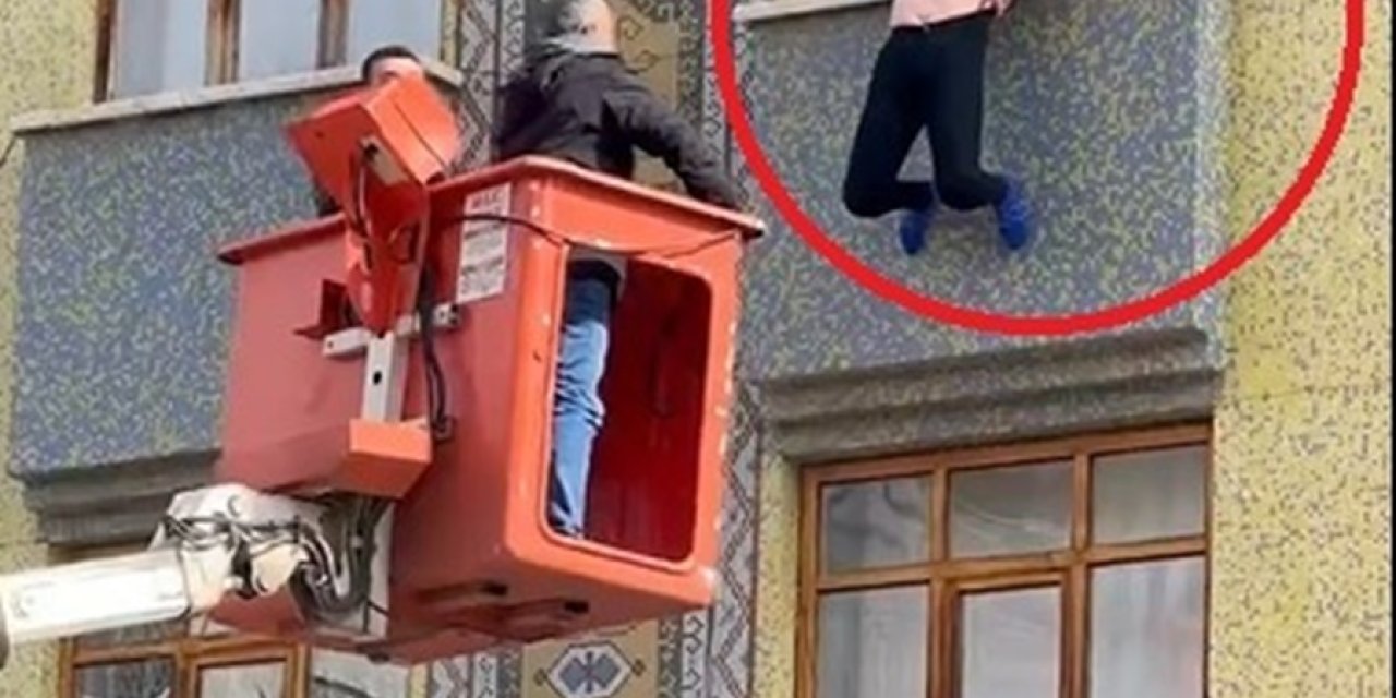 2’nci Kattan Atlamak İsteyen Kadını Son Anda Yakalayıp Kurtardılar