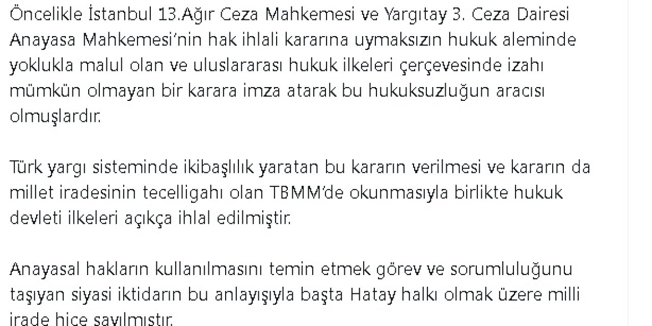 İyi Parti Sözcüsü Zorlu: İzahı Mümkün Olmayan Bir Karara İmza Atarak Bu Hukuksuzluğun Aracısı Olmuşlardır