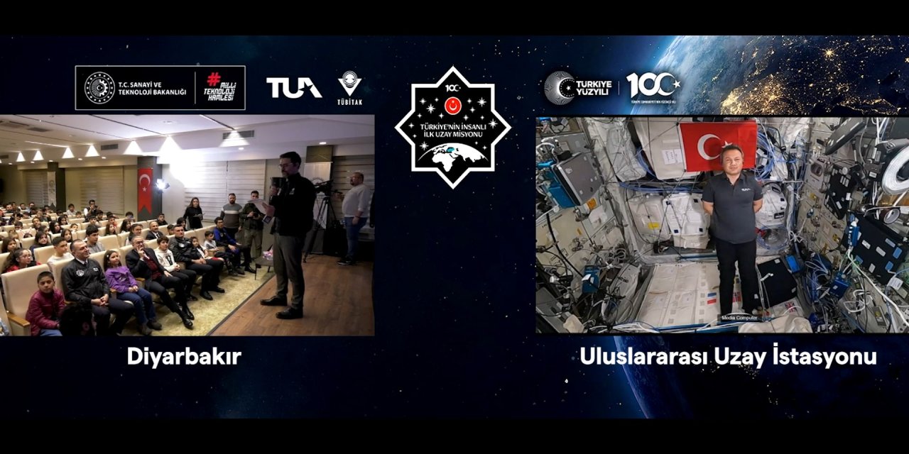 Astronot Gezeravcı, Diyarbakırlı Öğrencilerin Sorularını Yanıtladı