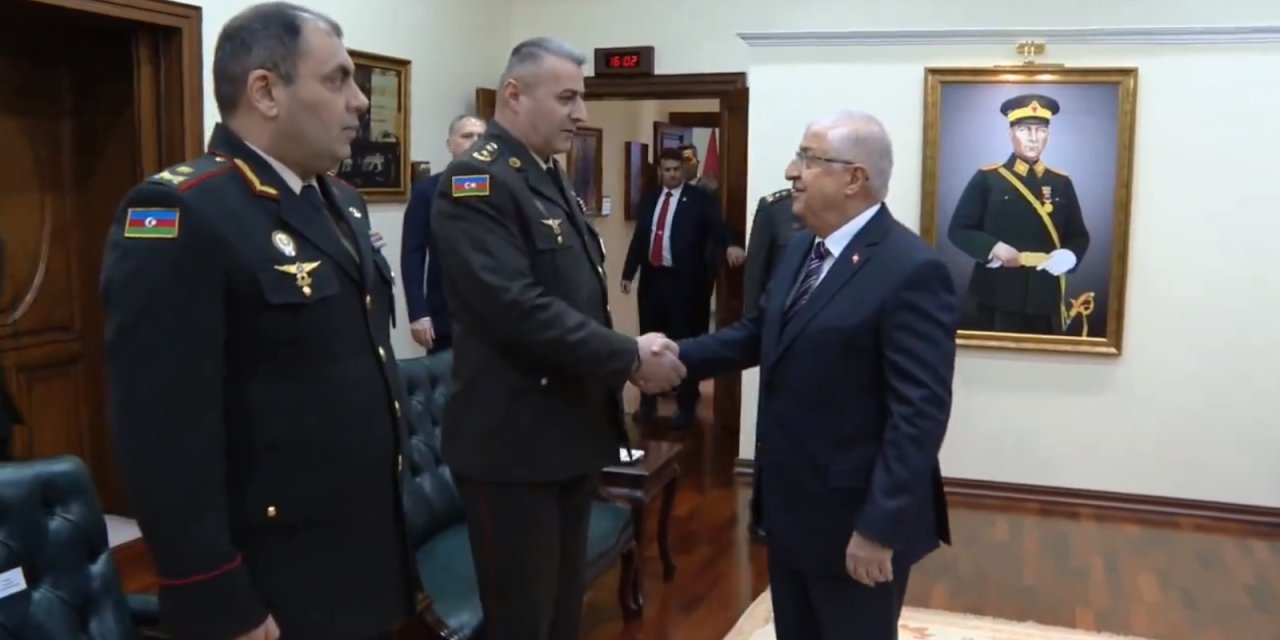 Bakan Güler, Azerbaycan Silahlı Kuvvetlerinde Görevli Generalleri Kabul Etti