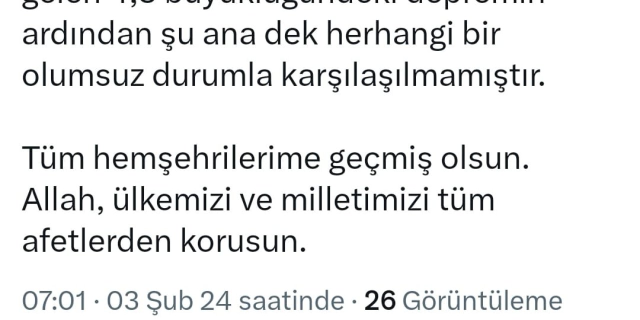 Yüksekova'da 4.3 Büyüklüğünde Deprem (2)