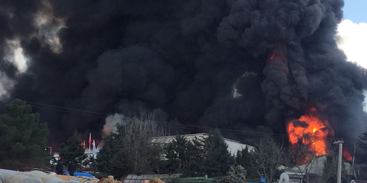 Gebze’de Kimya Fabrikasında Yangın