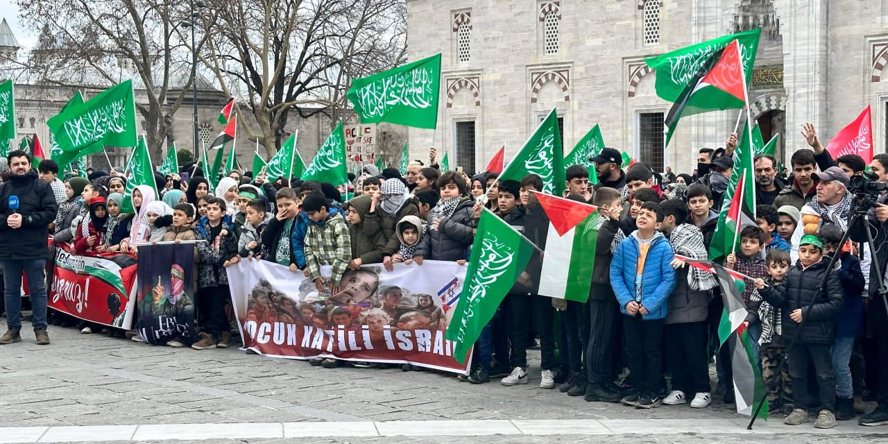 Fatih'te Filistin'e Destek Yürüyüşü - 1