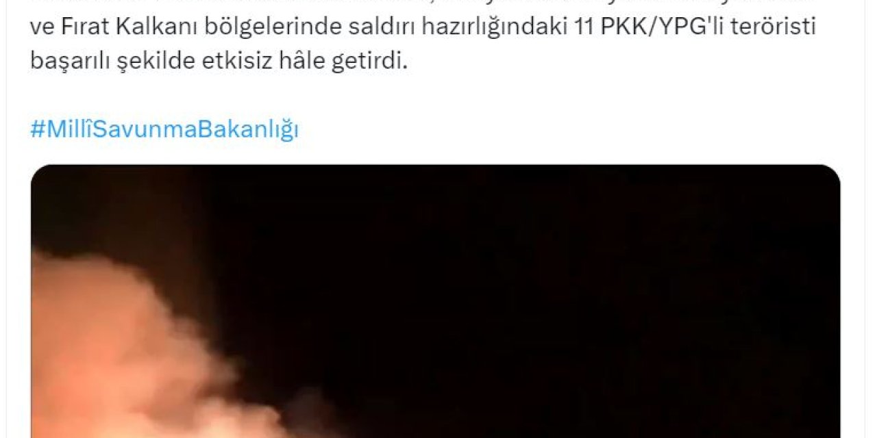 Msb: 11 Terörist Etkisiz Hale Getirildi