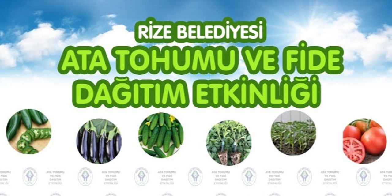 Rize Belediyesi Ata Tohumu Dağıtacak