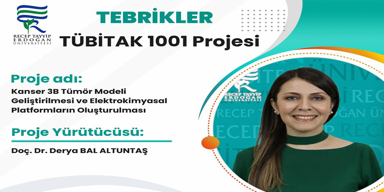 RTEÜ’lü Öğretim Üyesi Altuntaş Kanserli Hücrelerin İyileştirilmesine Yönelik 3B Tümör Modeli Geliştiriyor