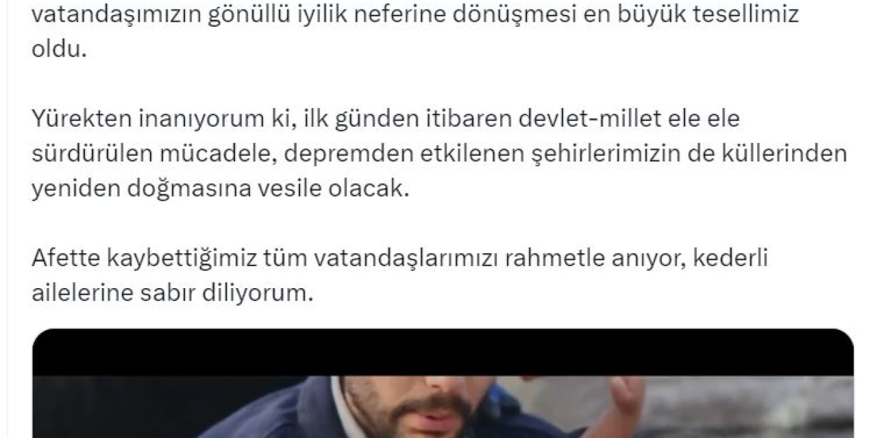 Emine Erdoğan'dan '6 Şubat' Paylaşımı