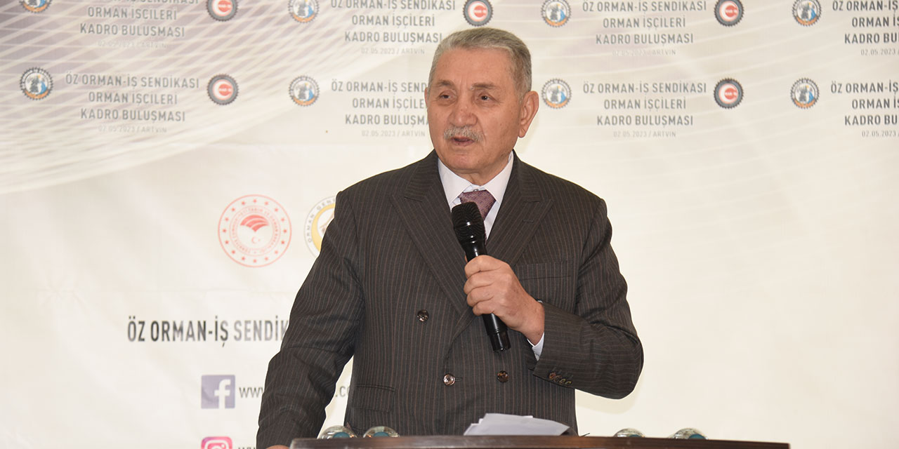 Öz Orman İş Sendikası Genel Başkanı Aslan "Orman İşçileri Kadro Buluşması"nda konuştu