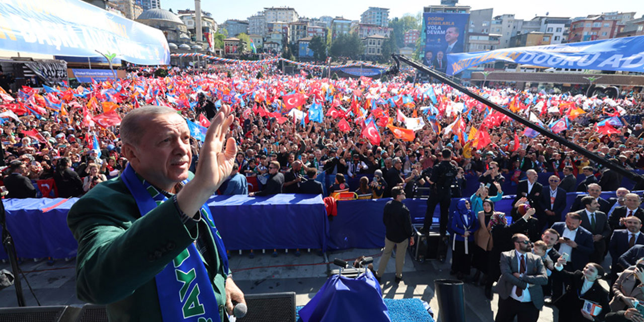 Cumhurbaşkanı Erdoğan’ın Rize Mitingine 80 Bin Kişi Katıldı