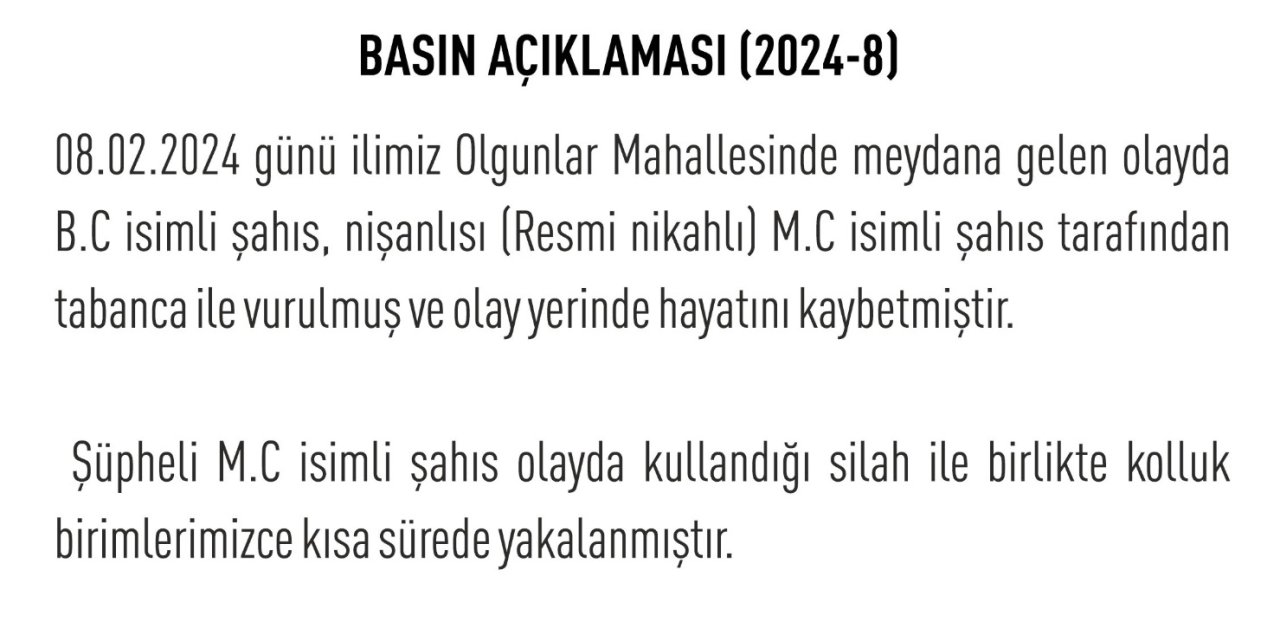 Uzman Çavuş, 1 Ay Önce Evlendiği Eşini Öldürdü (2)