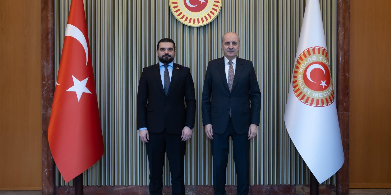 Tbmm Başkanı Kurtulmuş, Kuzey Makedonya Adalet Bakanı Lloga İle Görüştü