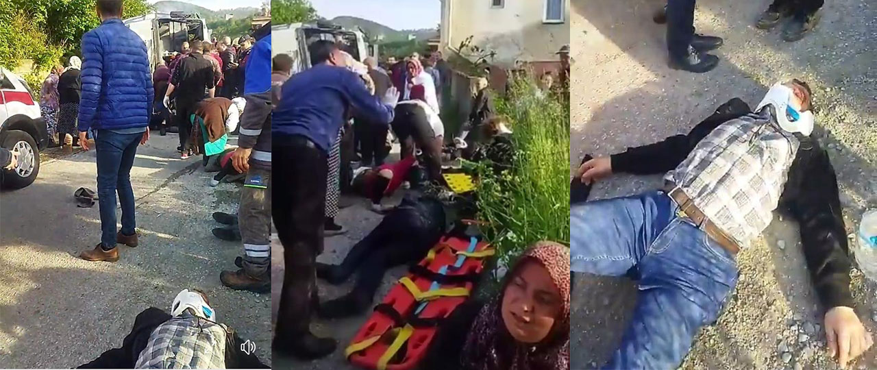 Trabzon'da belediye otobüsü kaza yaptı: 20 yaralı