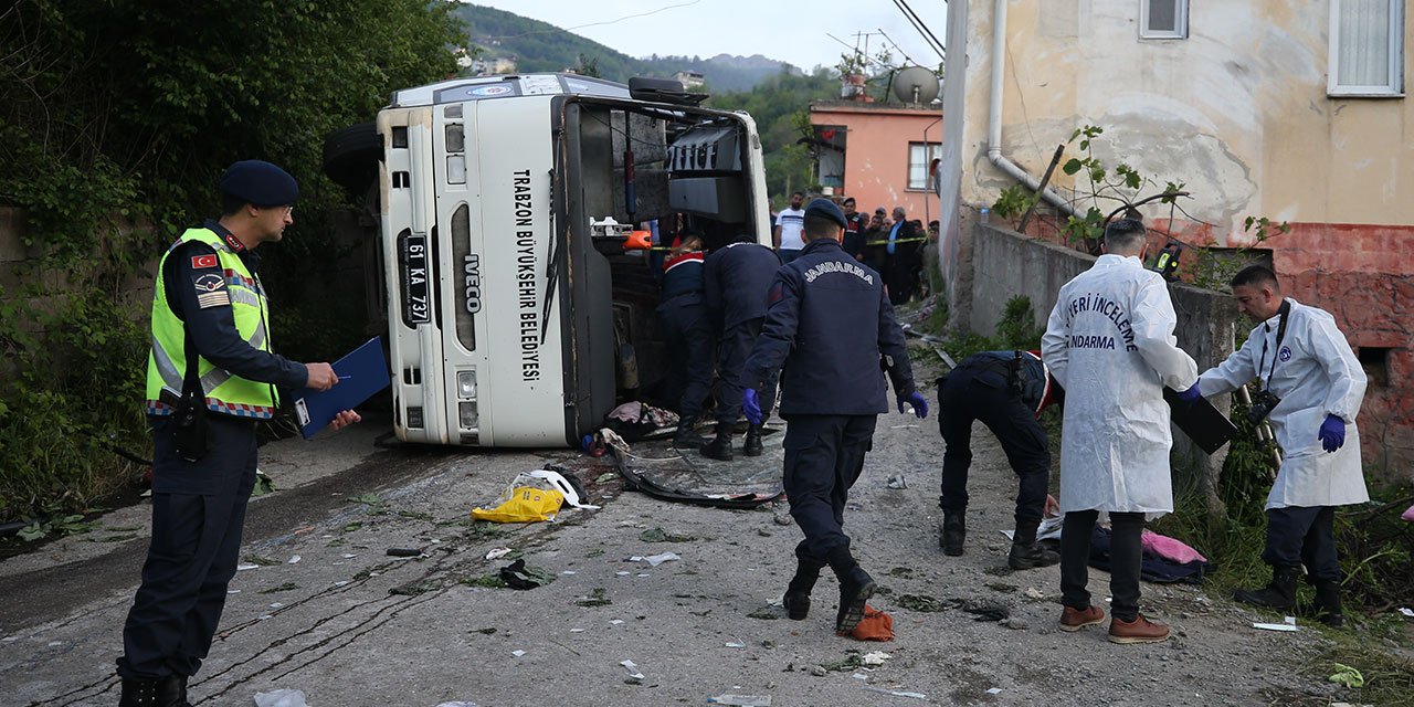 Trabzon'daki otobüs kazasında ölü sayısı 6'ya yükseldi