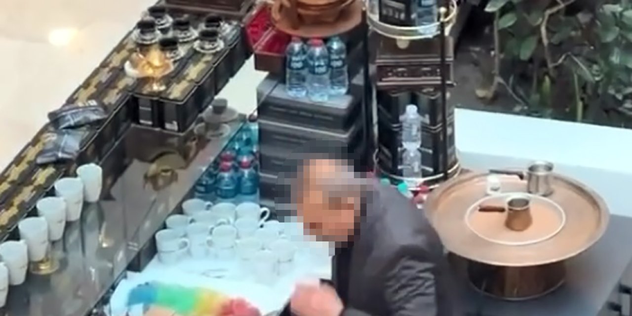 Edirne'de İşletmecinin Fincanları Tükürerek Temizlediği Anlar, Kamerada