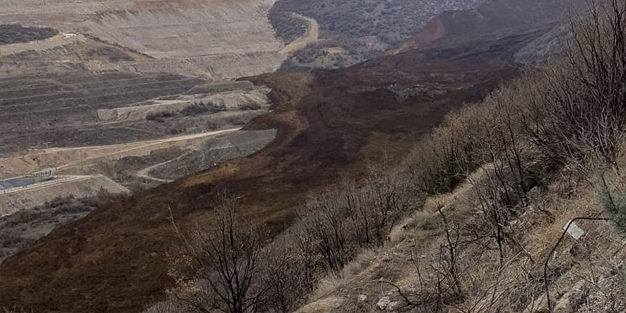 Altın madeninin bulunduğu bölgede toprak kayması olan Erzincan'a Rize AFAD'tan destek ekibi gitti